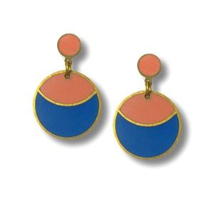 Cloud + Ladders Moon Drop Earrings (short)